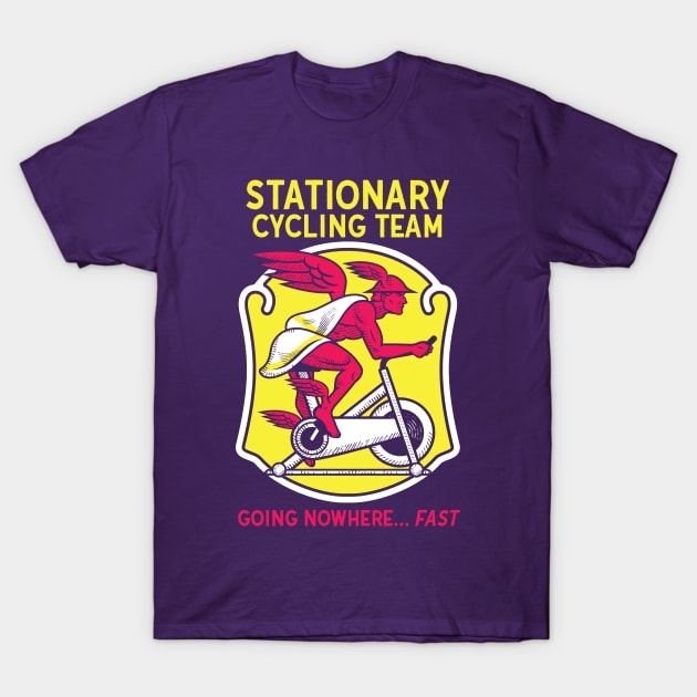 Stationary Cycling Team T-Shirt by toadyco